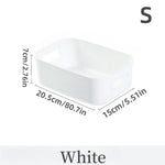 boîte rangement blanc moderne poignées réutilisable matériau abs multifonction