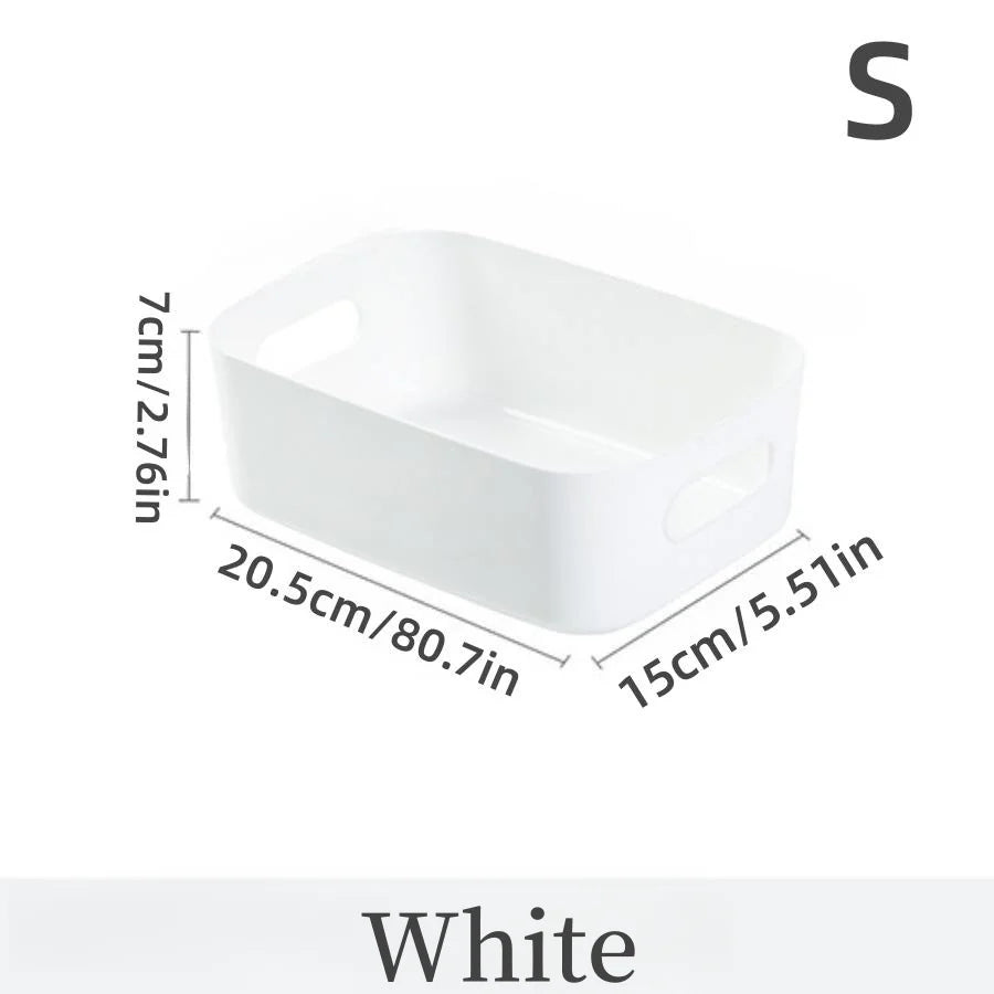 boîte rangement blanc moderne poignées réutilisable matériau abs multifonction