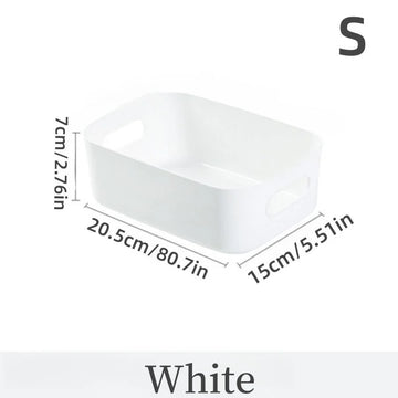 boîte rangement blanc moderne poignées réutilisable matériau abs multifonction