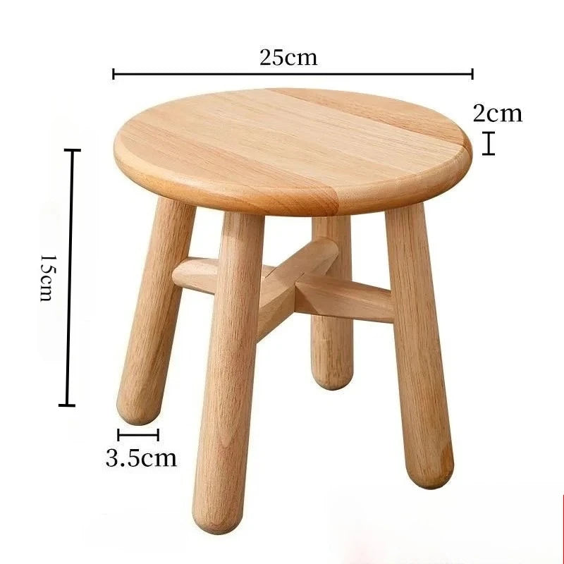 tabouret bois naturel clair moderne salon chambre coucher multifonctionnel
