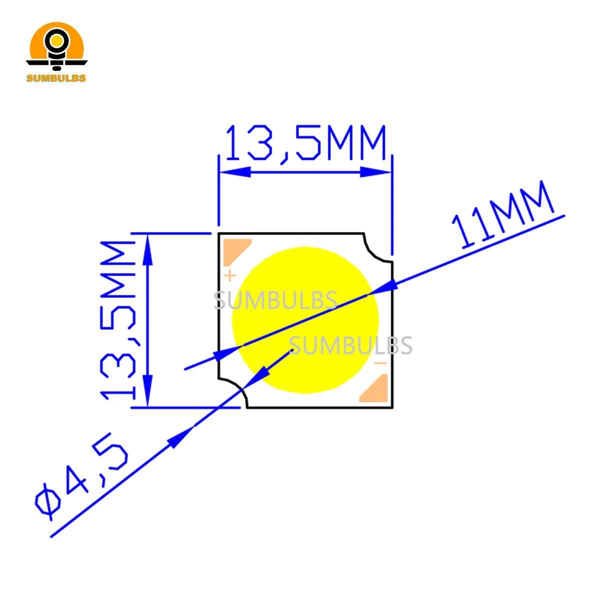 modules led 10w 12w 3w 5w 7w 14x14mm blanc naturel chaud moderne