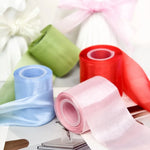 rubans satin organza transparents couleurs vives décoration bouquets événements craft artisanat