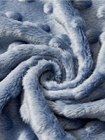 drap housse berceau rose clair gris clair texture points élastique doux moderne hiver enfant