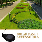 panneau solaire portable flexible remplacement accessoire éclairage jardin extérieur décoration herbe fleur texture végétaleextérieur