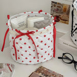 boîtes rangement coton pliables rose blanc noir pois texturées