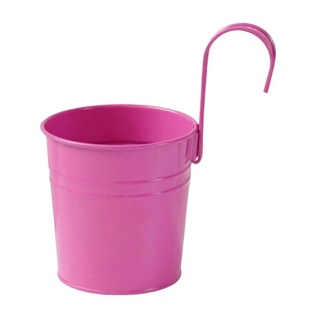 Pots fleurs suspendus modernes couleurs violet jaune rose bleu orange anneaux fixation