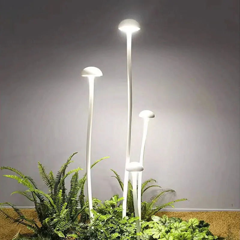 lampe solaire blanc moderne fixations extérieure contemporaine lumière jardin électrique