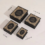 boîte bijoux carton luxe livre couvercle rabattable rangement colliers bagues