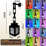 lampe led rétro pixelisée décoration intérieure 16 couleurs transparente murale anniversaire festive