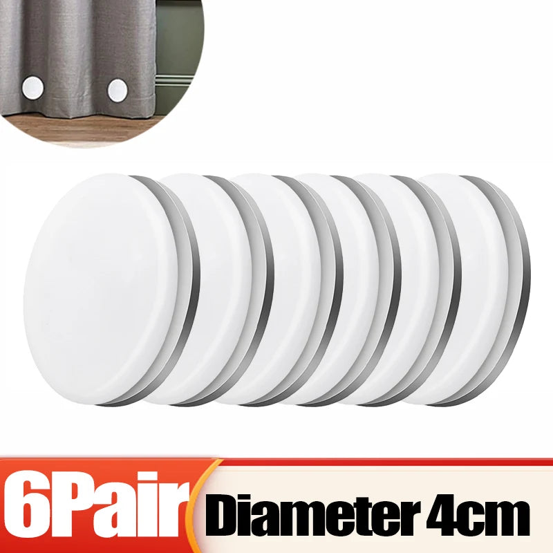 poids magnétiques rideau douche blanc noir ronds lisses adhésifs modernes 10 paires