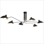 luminaire industriel suspension murale moderne abatjour opaque couleur noir argent doré