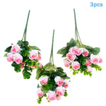 décoration intérieure bouquet roses artificielles modernes élégantes vase transparent anniversaire mariage