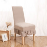Housse chaise rayées polyester gris beige vert noir classique opacité chaises banquets adultes moderne