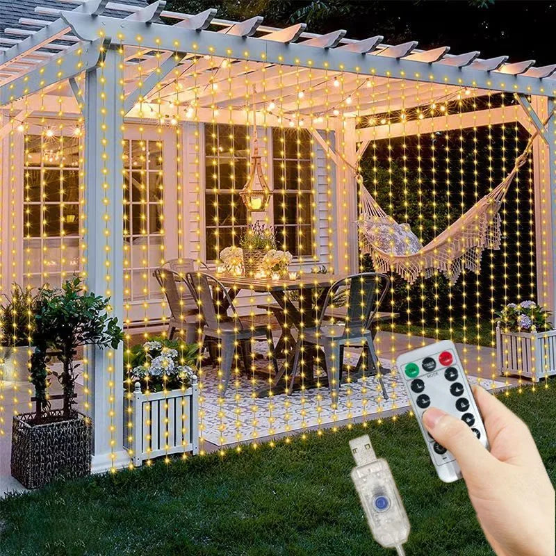 guirlande lumineuse mariage anniversaire multicolore blanc télécommande ledextérieur moderne festif