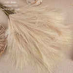 bouquet plumes artificielles gris rose beige bleu naturel rustique intérieur 75cm decoration fete mariage