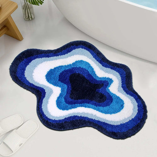 tapis bain moderne antidérapant imprimé rayures colorées salon salle bain porte machine lavable