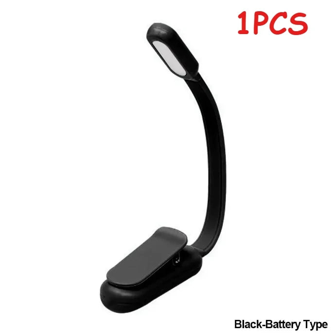 lampe lecture rechargeable led rose noir pinces flexible moderne minimaliste