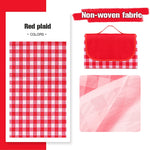 serviette pique nique carreaux vert clair blanc résistante l'eau facile nettoyer pratique simple camping