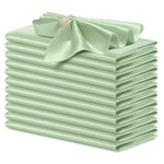 serviettes table satin rose moderne élégantes 12 pièces polyester usage maison restaurant decoration festive