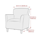 fauteuil moderne velours gris jaune beige turquois lavable salon chambre printemps été