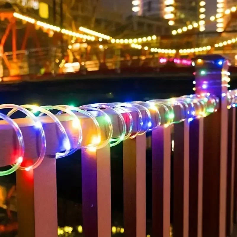 guirlande lumineuse solaire multicolore moderne modes d'éclairage led auto adhesiveextérieurintérieur