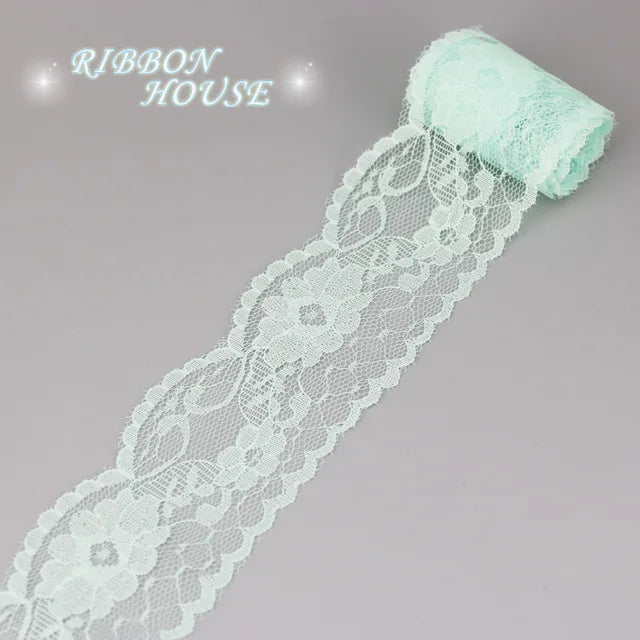ruban dentelle fleurs rose blanc bleu beige gris rouge vert violet classique polyester écologique