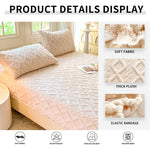 drap housse moderne orange motif géométrique 90x200 120x200 150x200 180x200 200x220