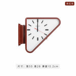 horloge murale minimaliste moderne salon aiguille silencieuse métal couleurs variées deco vintage rétro
