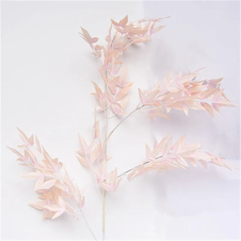 décoration murale branche artificielle bamboo soie rouge vert moderne minimalisteextérieur mariage anniversaire