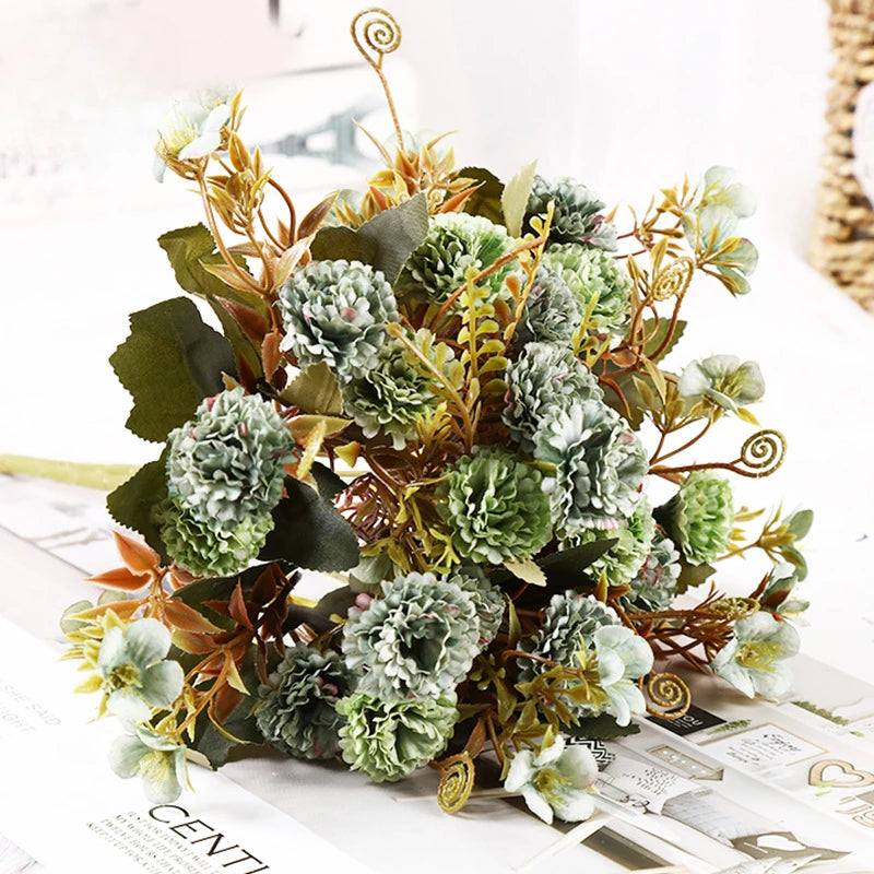 bouquets artificiels roses fleurs soie décoratives intérieur mariage festive engagement