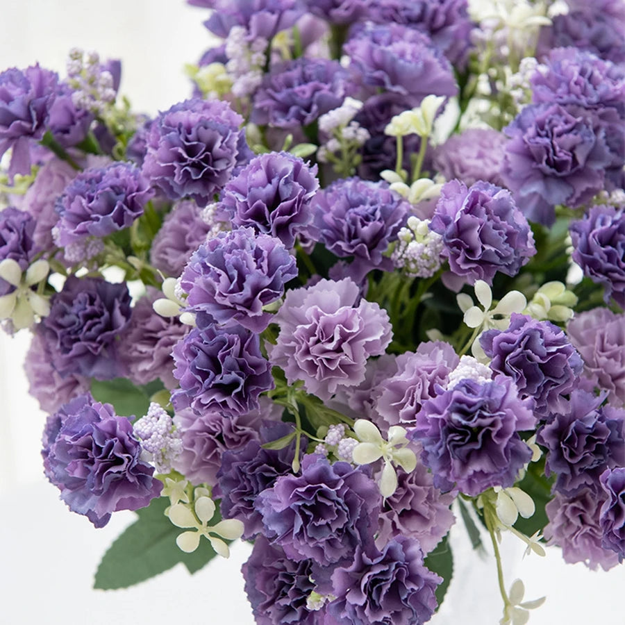 bouquet fleurs artificielles mariage blanc rose violet anniversaire intérieur modernes