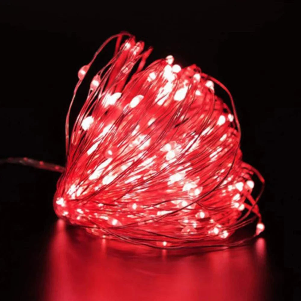 guirlande lumineuse led fil cuivre decoration noel mariage chambre decoration interieure ambiance douce blanche