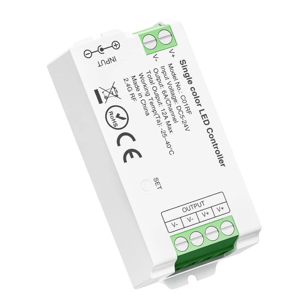 contrôleur led rgb cct moderne 5v 24v app commande vocale ethernet