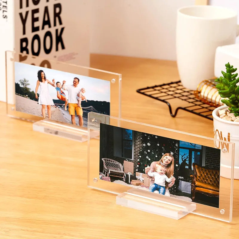 support photo transparent moderne protéger photos documents maison