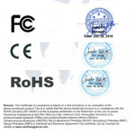 clips fixation rubans led blancs plastique haute qualité 6mm 8mm 12mm certifiés fcc rohs