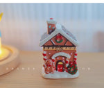 boîte bijoux céramique vintage carrousel chat violon théière maison noël