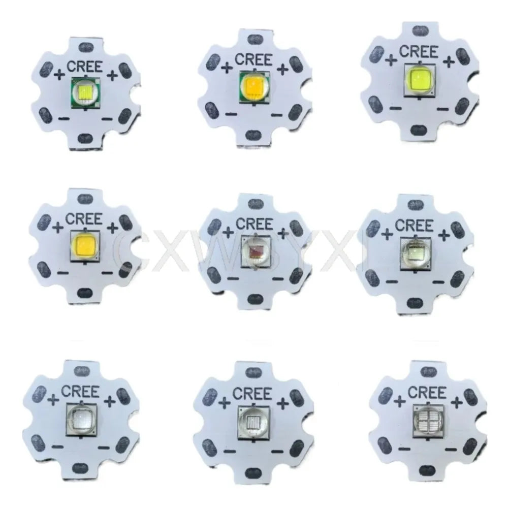 diode led haute puissance cree xml t6 blanche ronde lampe poche portable