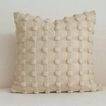 housse coussin moderne nordique motif géométrique noir blanc polyester coton lavable 30x50cm 45x45cm 50x50cm