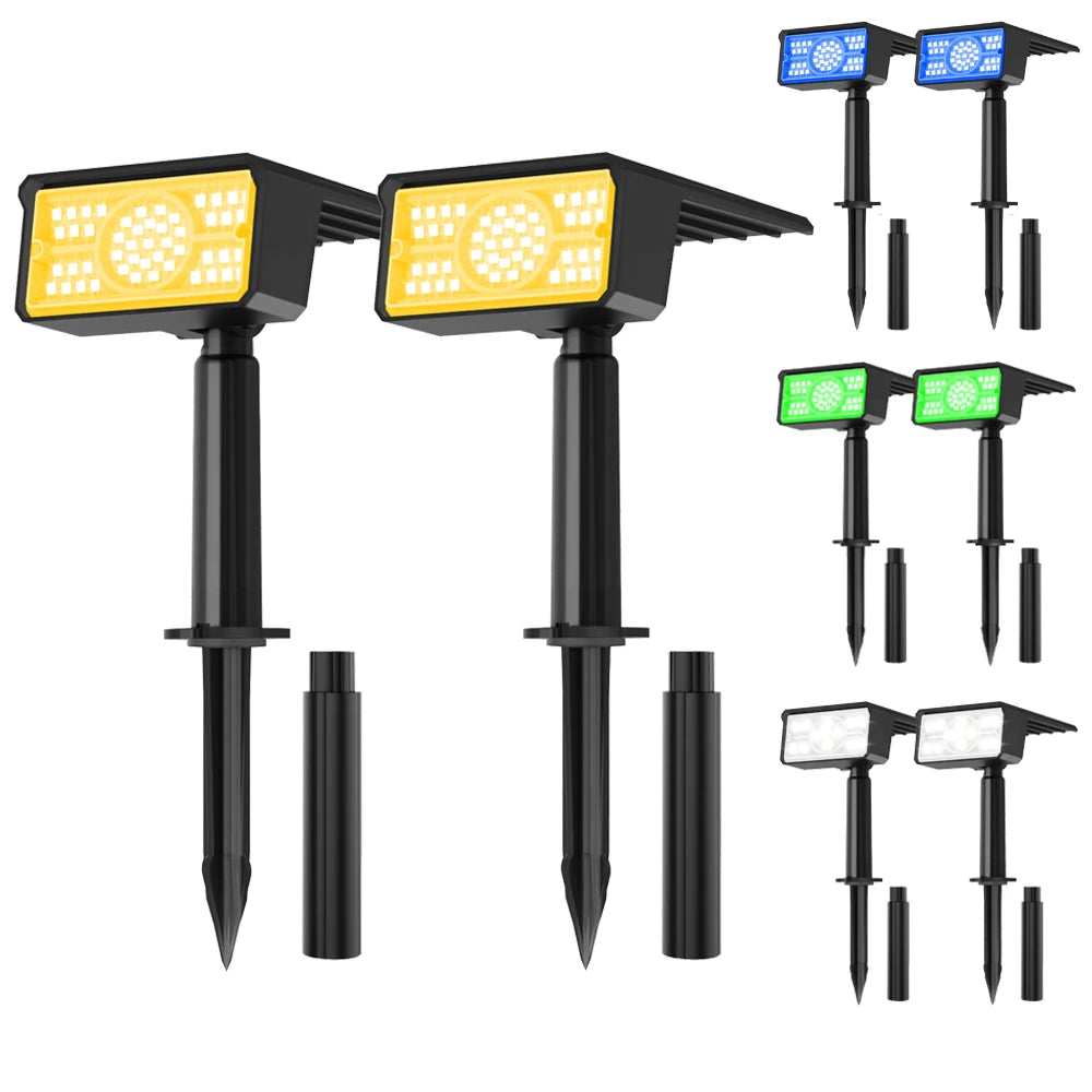 lampe solaire noire ip65 moderne fixée tringle angle ajustable 120degres résistante intempéries