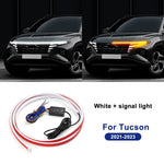 bande lumineuse led rouge blanche bleue adhésive fluo moderne signalisation capot hyundai tucson