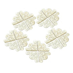 cornières décoratives fleurs feuilles adhésives bleu doré blanc bronze 43mm 43mm