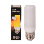 ampoule led effet flamme blanc jaune rouge vert bleu culot e27 moderne décoration festive