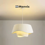 lampe suspendue moderne blanche rayures verticales salon chambre éclairage 50cm 60cm 80cm led flux