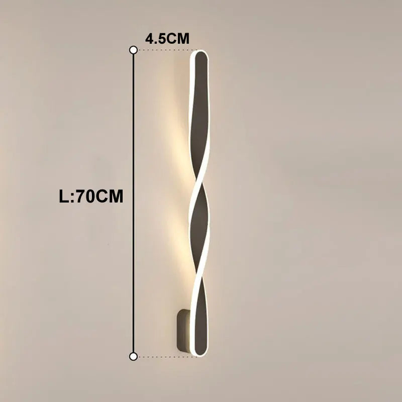 lampe murale moderne blanc ondulé fixée 220V LED 20+luminaires chambre salon