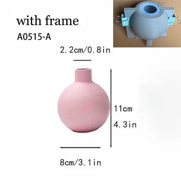 moulage vase béton ciment plâtre résine silicone gris moderne clips decoration diy