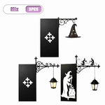 lampe lecture suspendue halloween fantôme motifs floraux gothique vintage crochet mural noir blanc