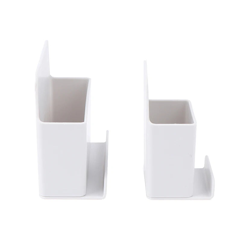 support télécommande blanc adhésif moderne minimaliste rangement télévision salle séjour
