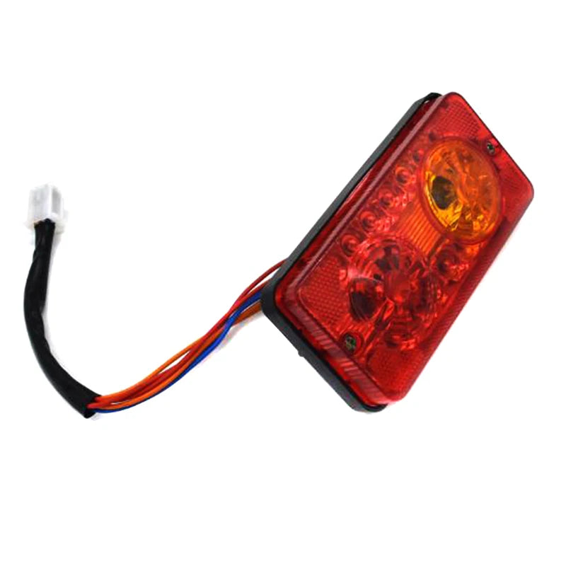 feu arrière led rouge jaune transparent moderne câbles multicolores tricycle électrique 12v dc