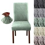 housses chaise moderne vert pastel feuilles adhésif machine lavable 35 48cm