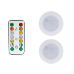 lampe led ronde noir blanche télécommande éclairage nuit chambre placard rechargeable batterie sèche moderne